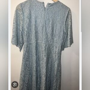 Zara Mint Blue Lace Retro Dress S